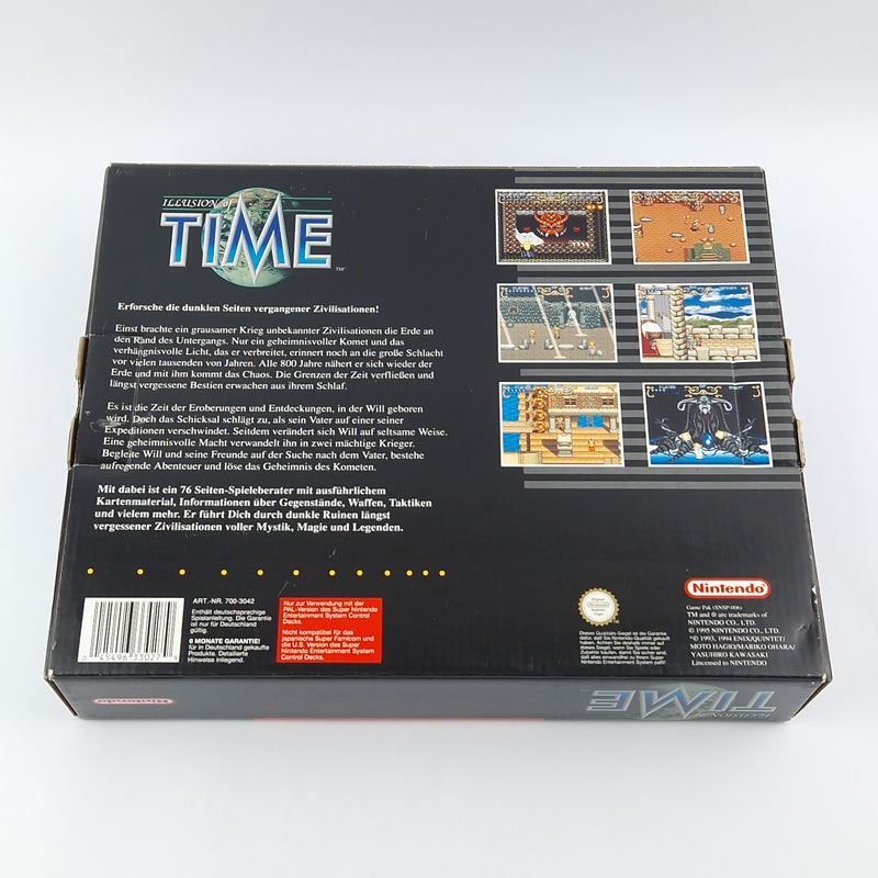 Super Nintendo Game: iLLusion of Time - Module Game Advisor OVP SNESW PAL NOE