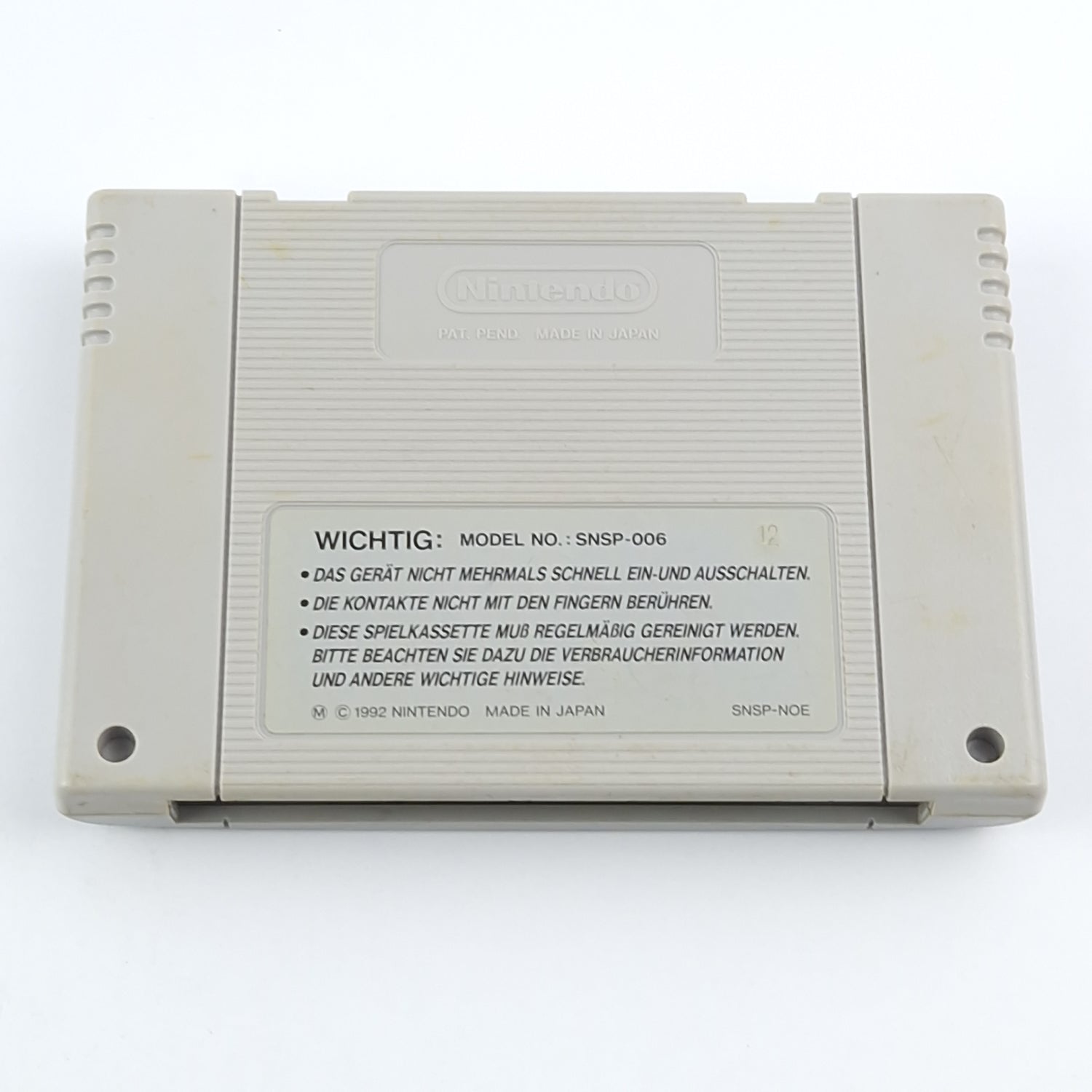 Super Nintendo Spiel : Brawl Brothers Rival Turf - SNES Modul Cartridge NOE