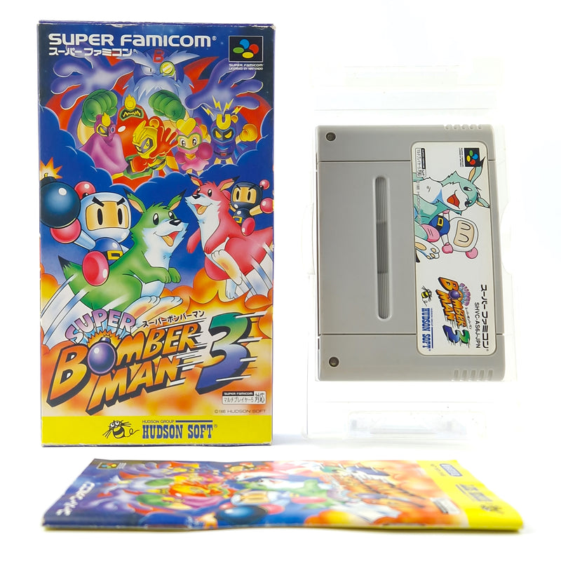 Super Famicom Spiel : Super Bomber Man 3 - Super Nintendo SNES NTSC-J OVP