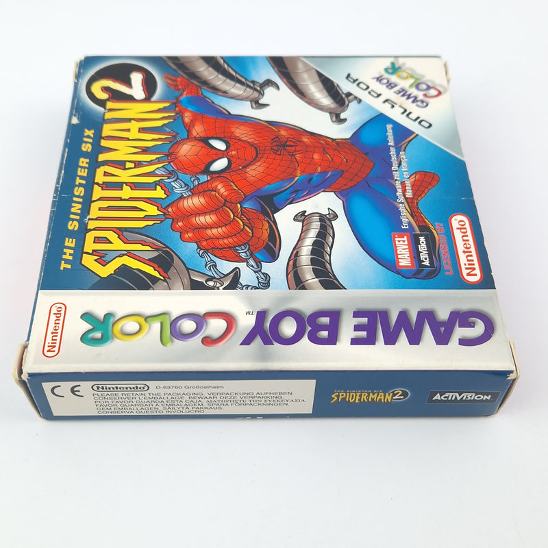 Nintendo Game Boy Color Spiel : The Sinister Six Spider-Man 2 / OVP GBC EUR