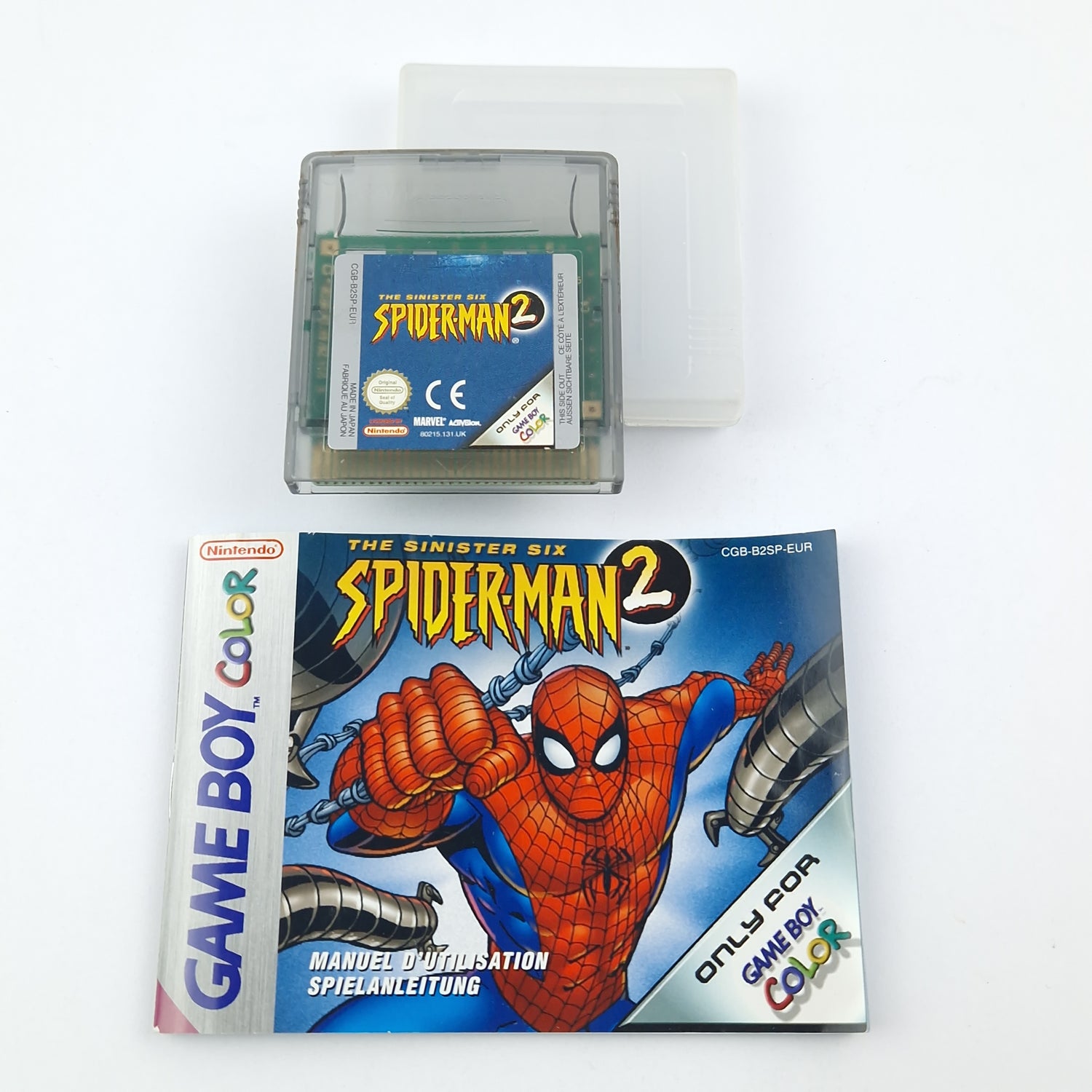 Nintendo Game Boy Color Spiel : The Sinister Six Spider-Man 2 / OVP GBC EUR