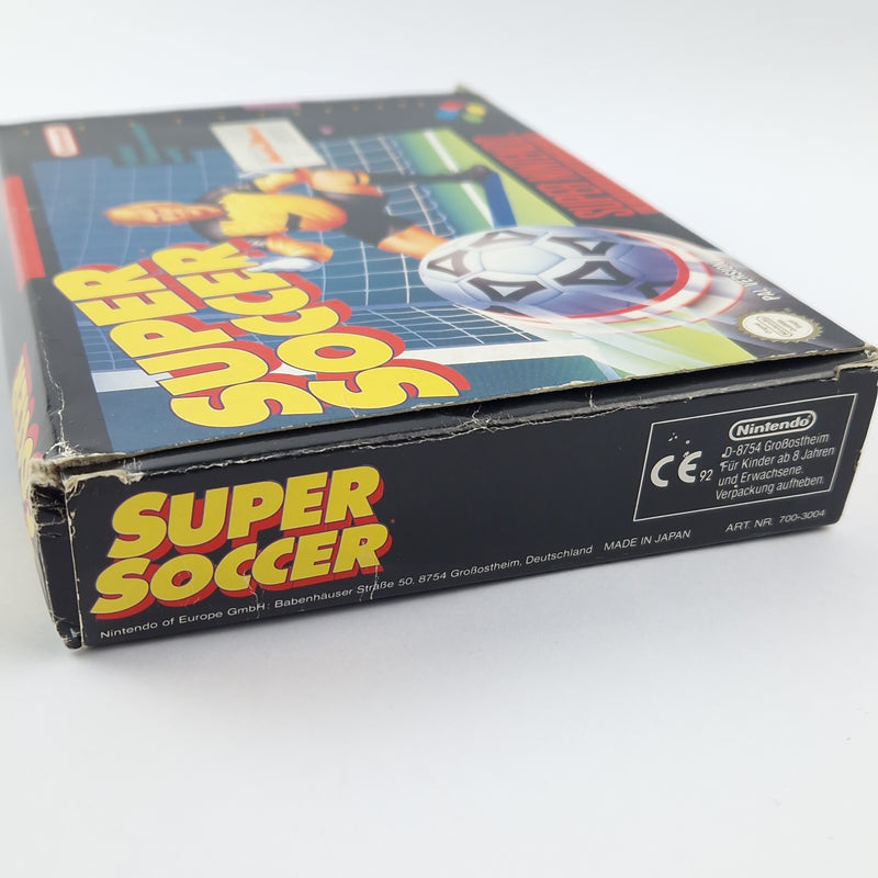 Super Nintendo Game: Super Soccer Football - Module Instructions Original Box - SNES NOE-1