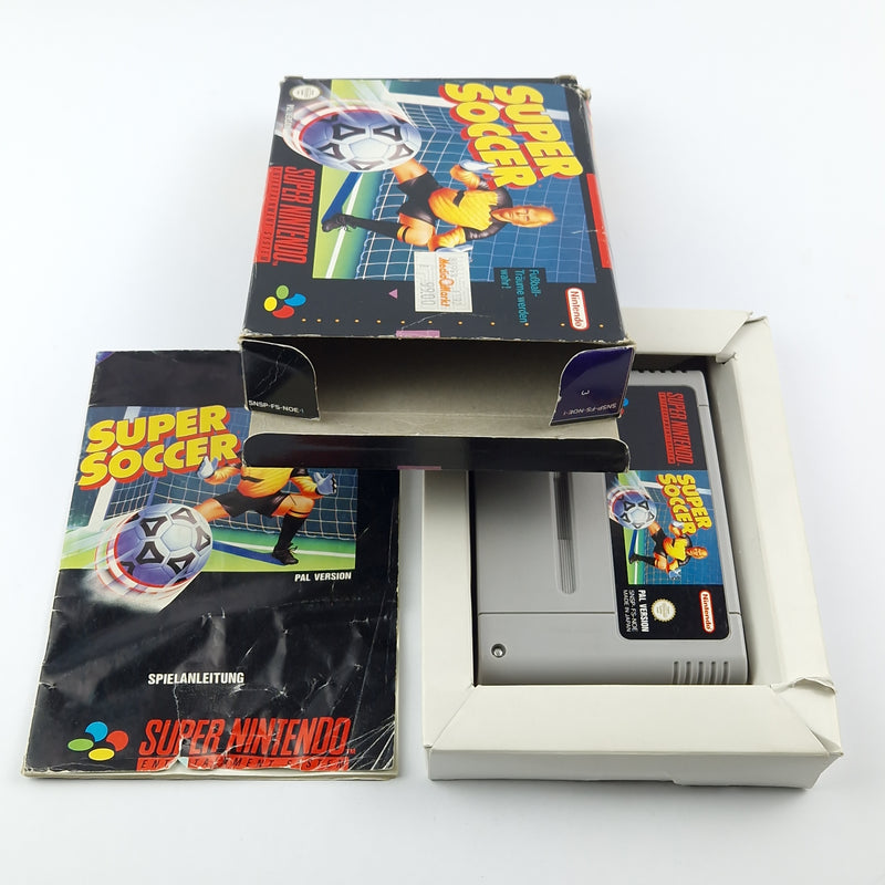 Super Nintendo Game: Super Soccer Football - Module Instructions Original Box - SNES NOE-1