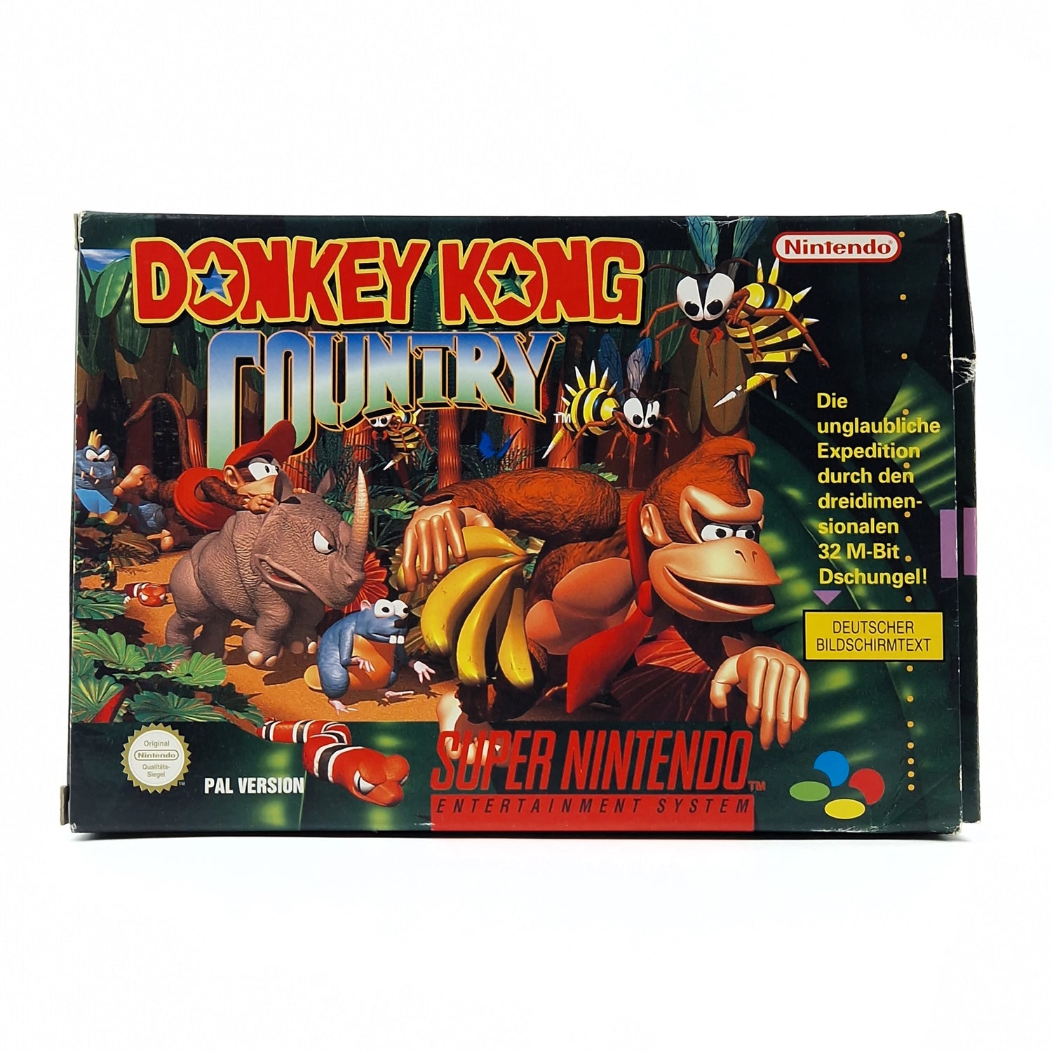 Super Nintendo Game: Donkey Kong Country 1 - Module & OVP / SNES PAL NOE