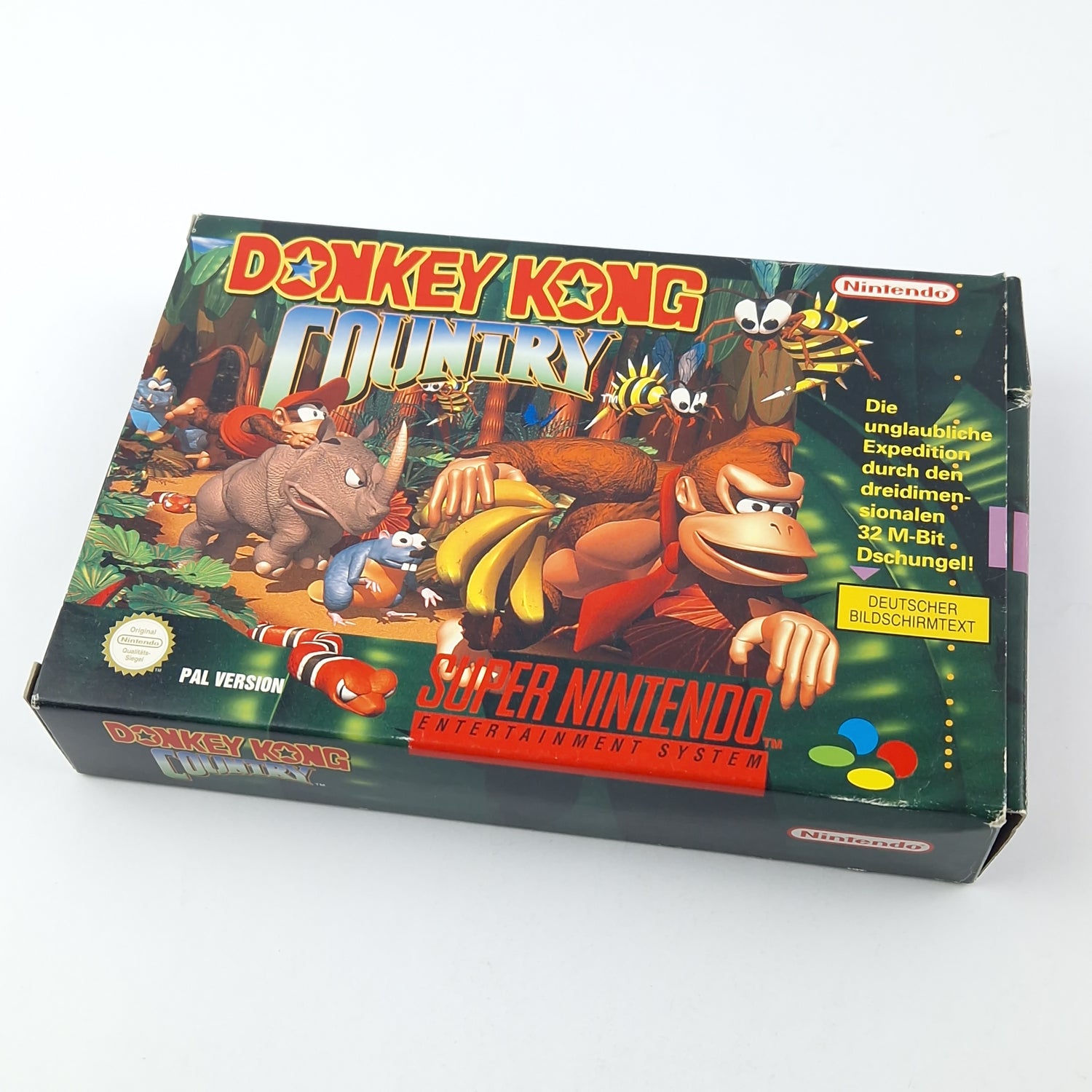 Super Nintendo Game: Donkey Kong Country 1 - Module & OVP / SNES PAL NOE