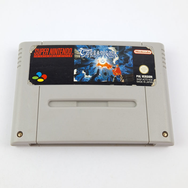 Super Nintendo Game: Terranigma + Game Advisor - Module / Cartridge / SNES