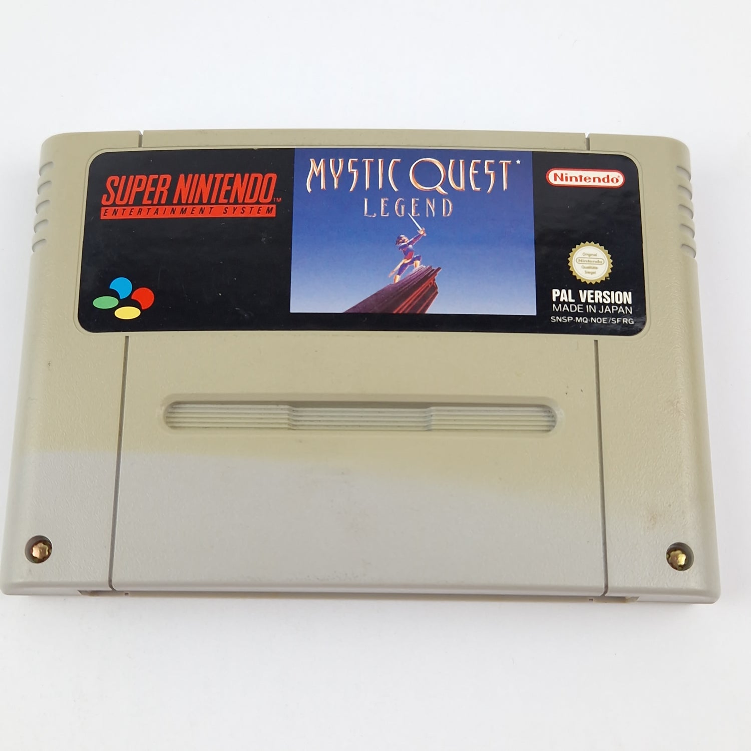 Super Nintendo Game: Mystic Quest Legend + Game Advisor Module Cartridge SNES