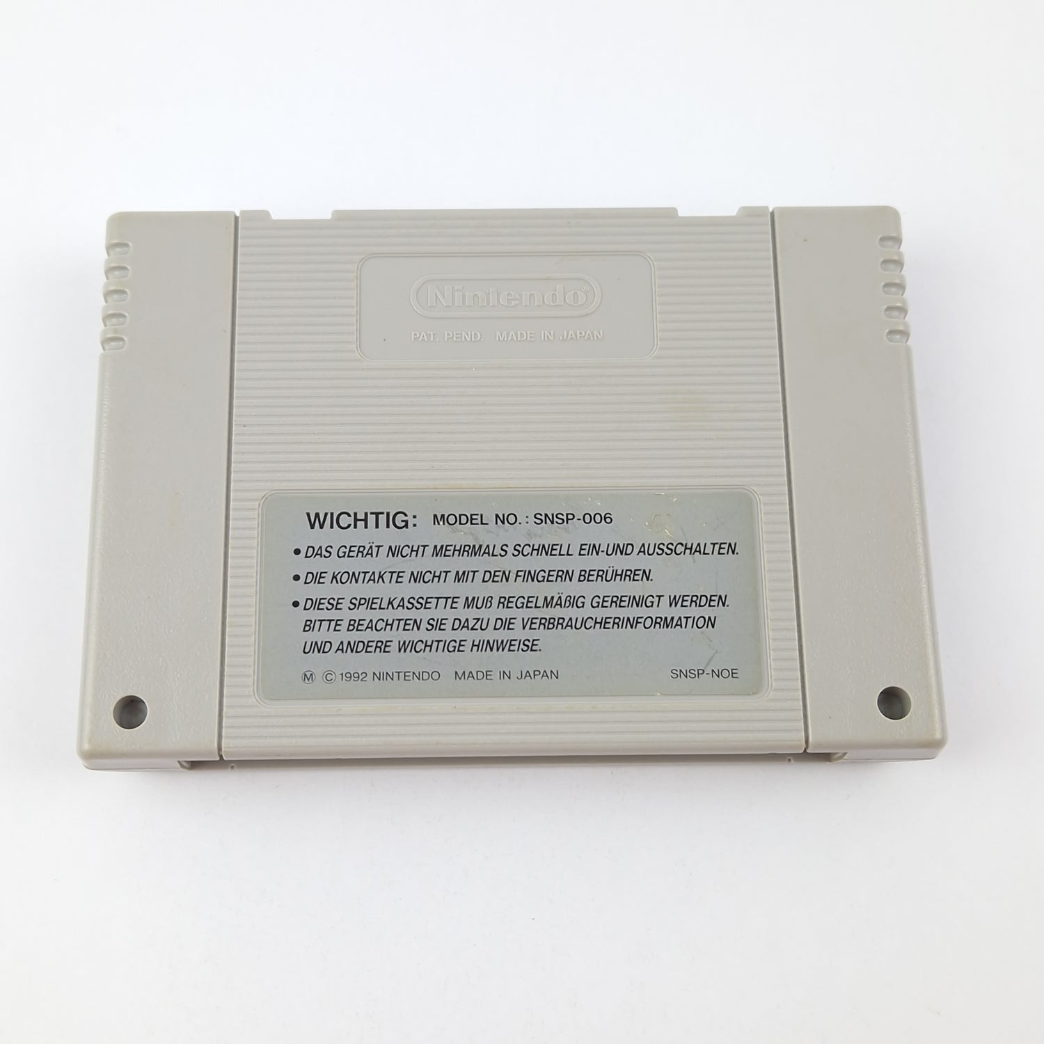 Super Nintendo Game: Secret of Mana + Game Advisor Module Cartridge SNES