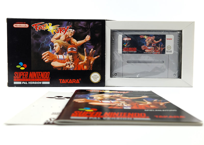 Super Nintendo game: Fatal Fury - SNES module instructions OVP cib / PAL version