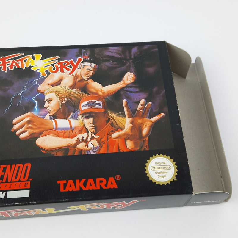 Super Nintendo game: Fatal Fury - SNES module instructions OVP cib / PAL version