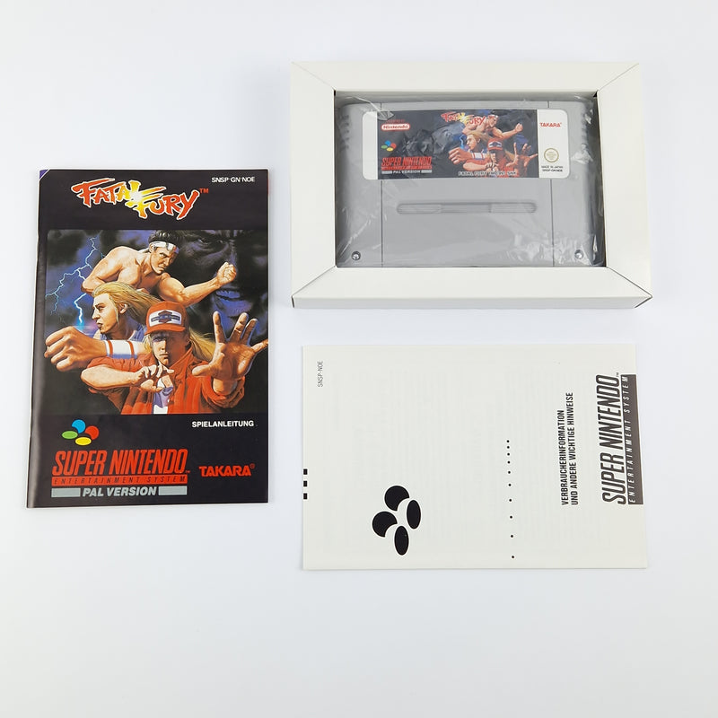 Super Nintendo game: Fatal Fury - SNES module instructions OVP cib / PAL version