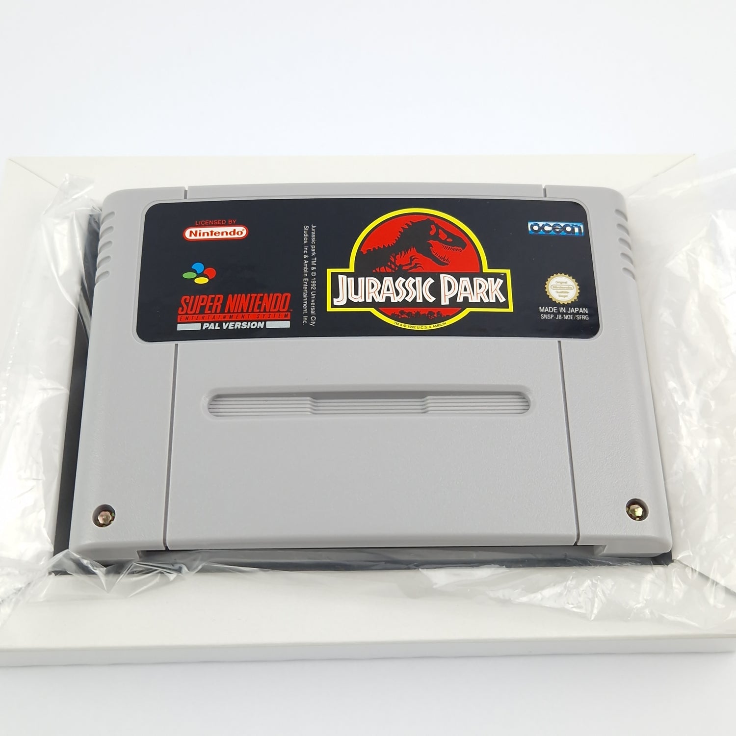 Super Nintendo Game: Jurassic Park - Module Instructions OVP cib | SNES PAL