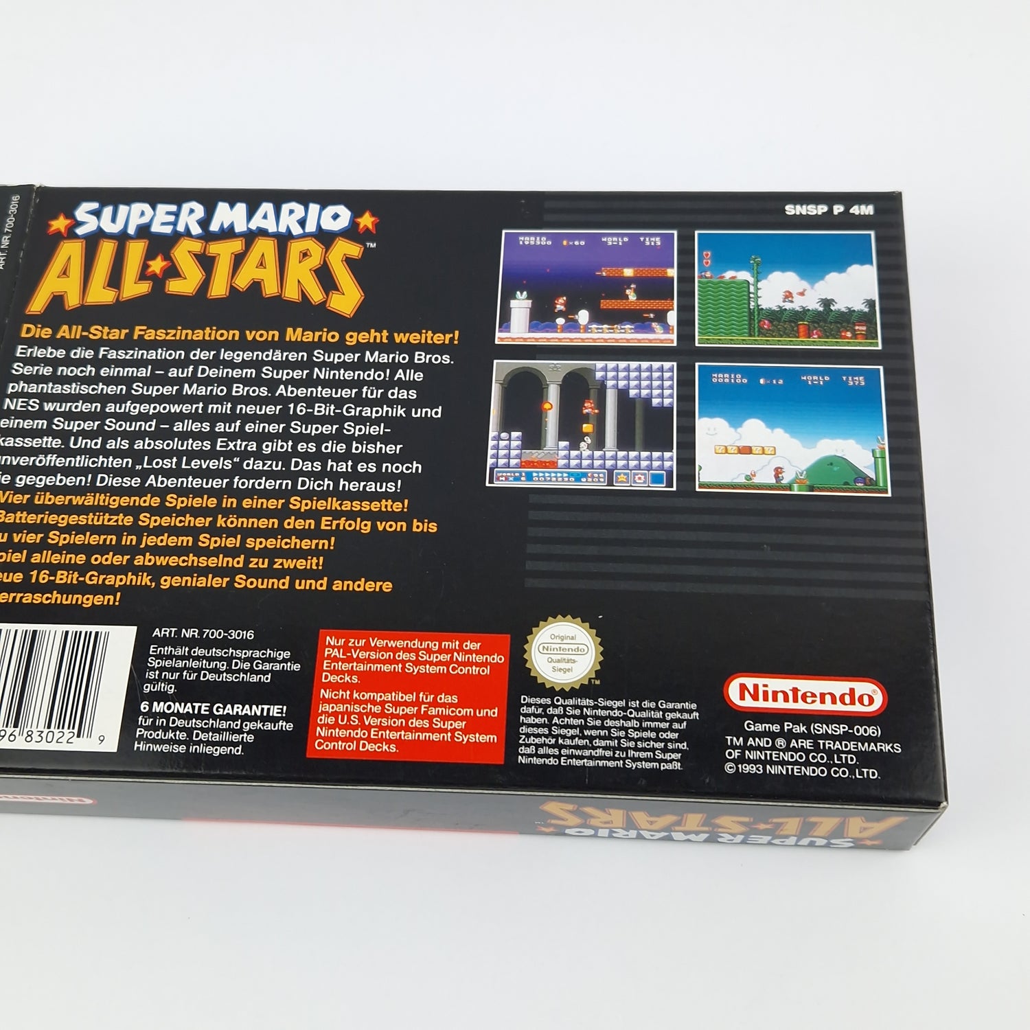 Super Nintendo Spiel : Super Mario Allstars - Modul Anleitung OVP cib / SNES PAL