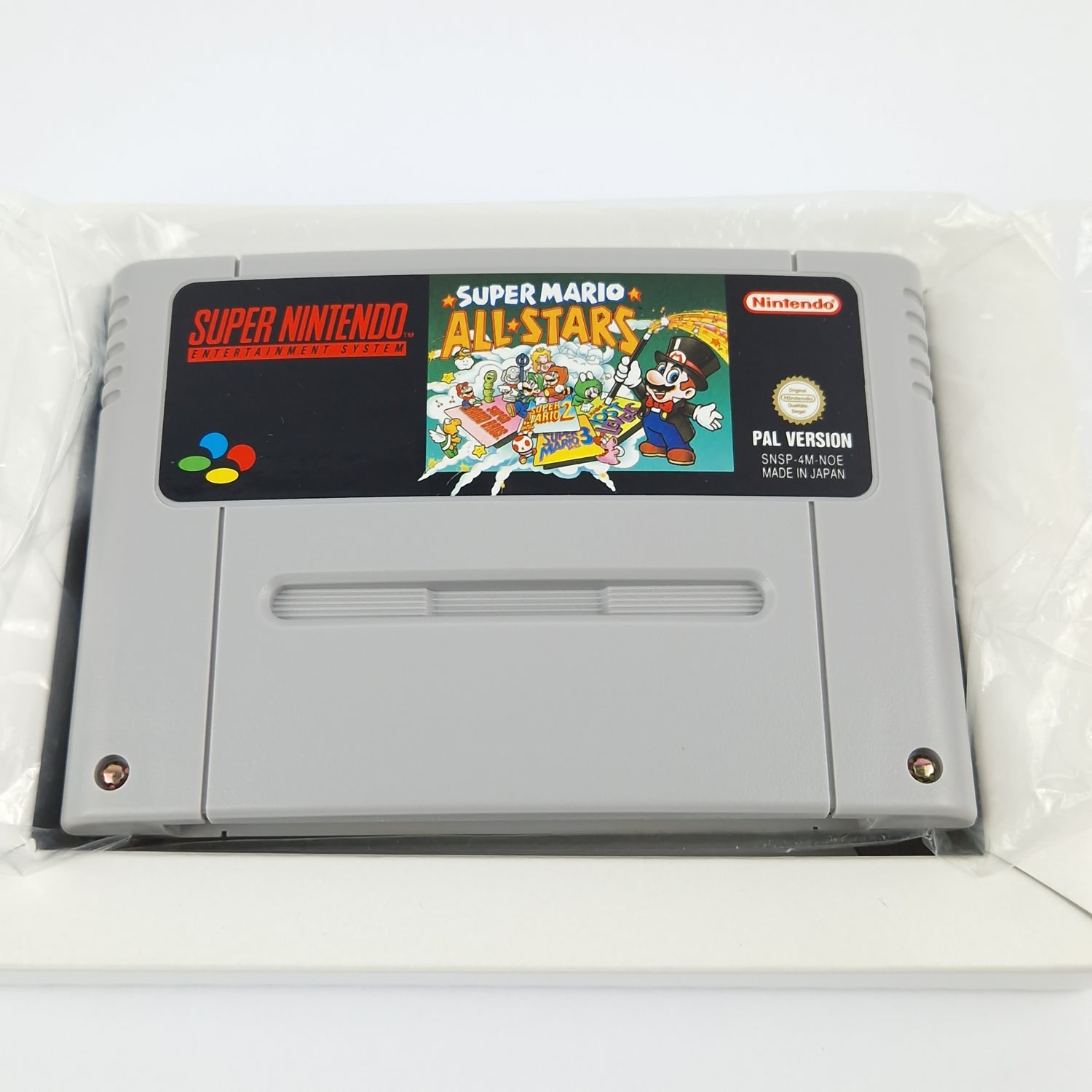 Super Nintendo Spiel : Super Mario Allstars - Modul Anleitung OVP cib / SNES PAL