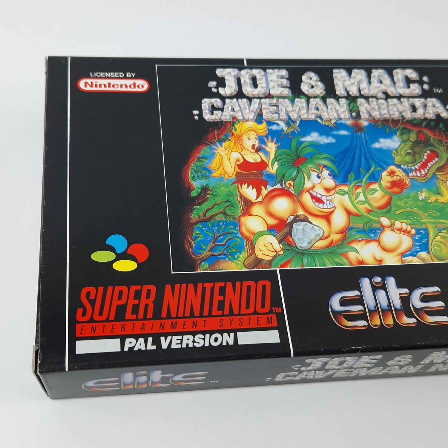 Super Nintendo Game: Joe & Mac Caveman Ninja - Module Instructions OVP cib / SNES