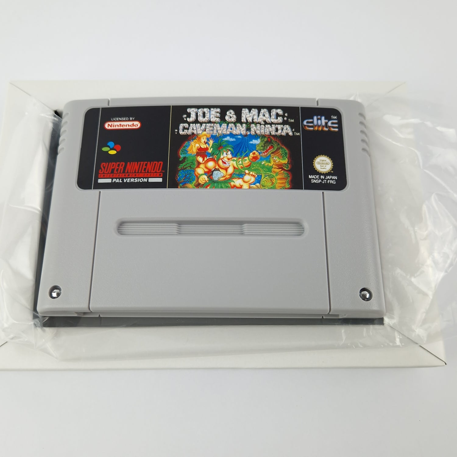 Super Nintendo Game: Joe & Mac Caveman Ninja - Module Instructions OVP cib / SNES