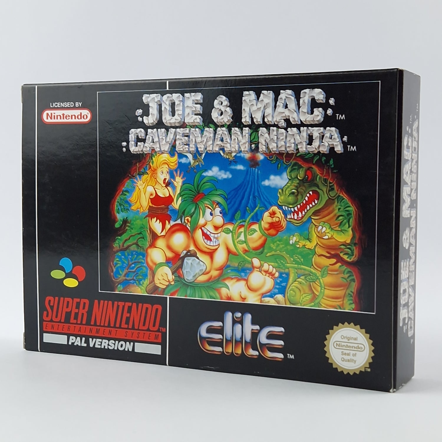 Super Nintendo Game: Joe & Mac Caveman Ninja - Module Instructions OVP cib / SNES