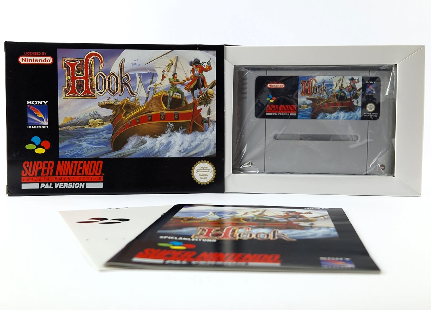 Super Nintendo Game: Hook - Module Instructions OVP cib / SNES Captain Hook PAL