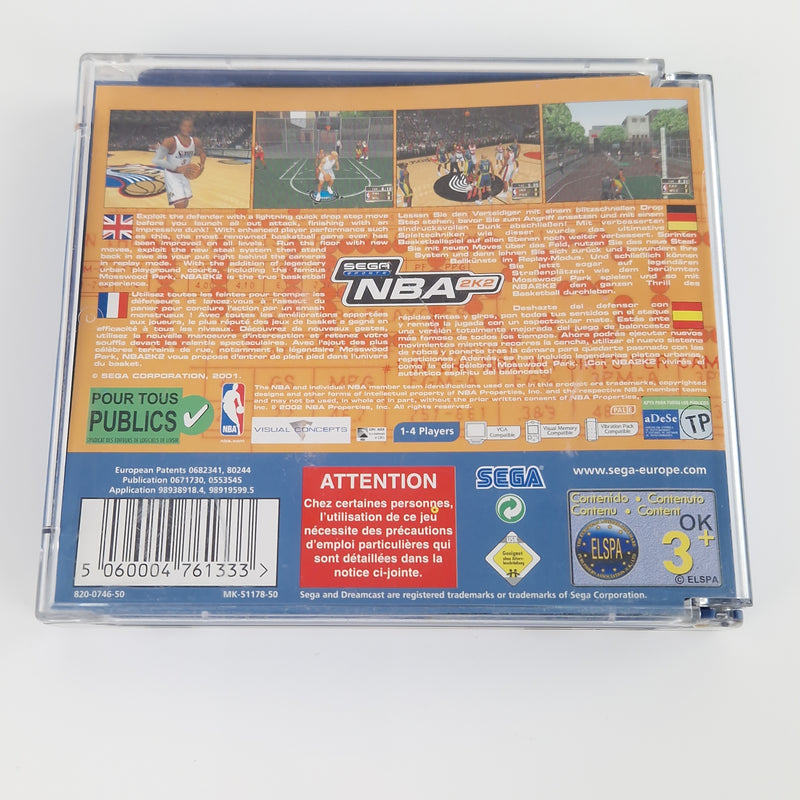 Sega Dreamcast Spiel : Sega Sports NBA 2K2  - CD Anleitung OVP cib | Basketball