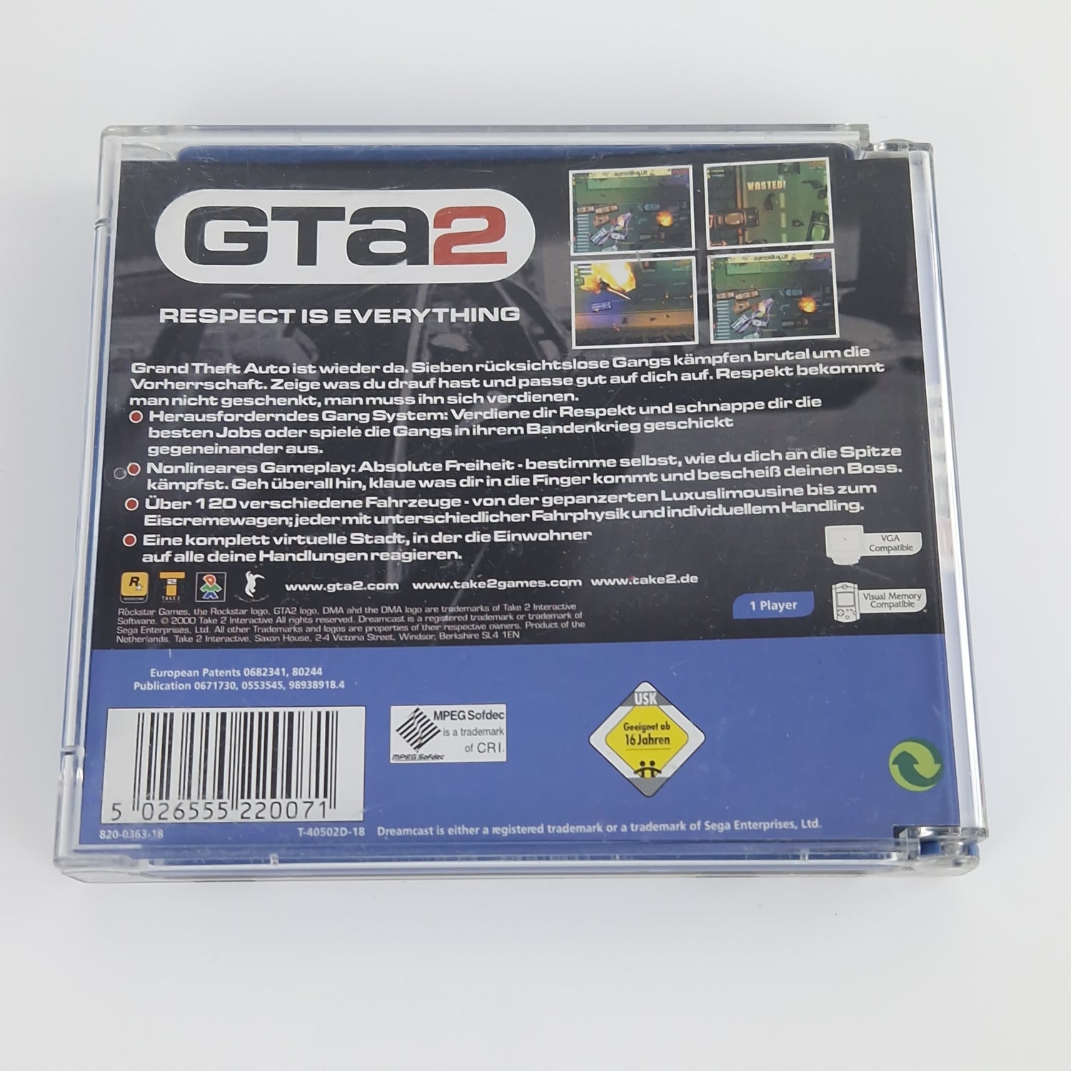 Sega Dreamcast Spiel : GTA 2 Grand Theft Auto - CD Anleitung OVP cib | DC PAL