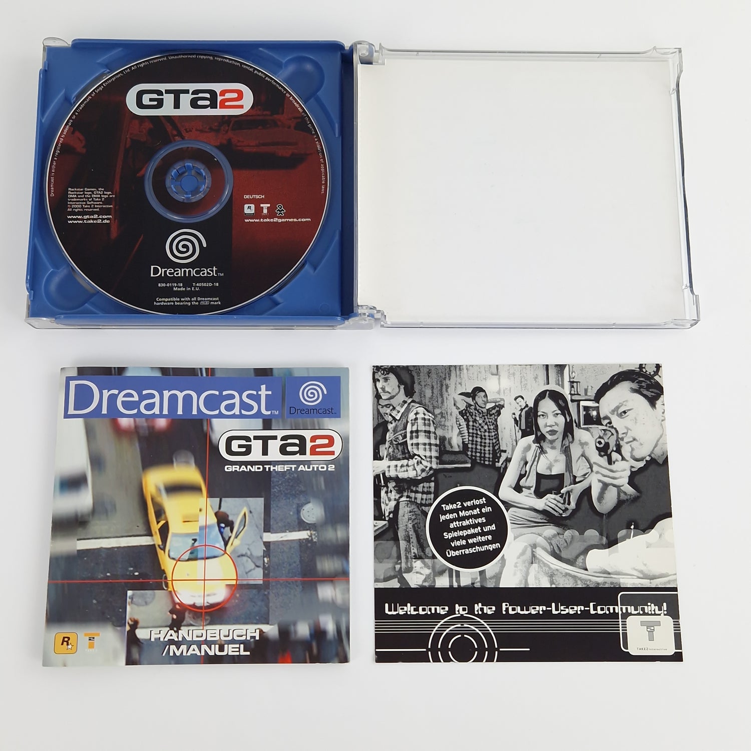 Sega Dreamcast Spiel : GTA 2 Grand Theft Auto - CD Anleitung OVP cib | DC PAL