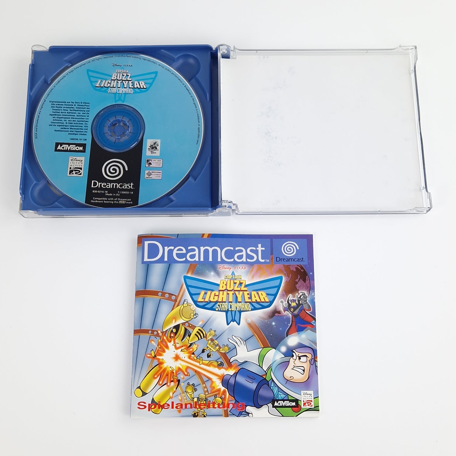 Sega Dreamcast Spiel : Captain Buzz Light Year Star Command - CD Anl OVP cib