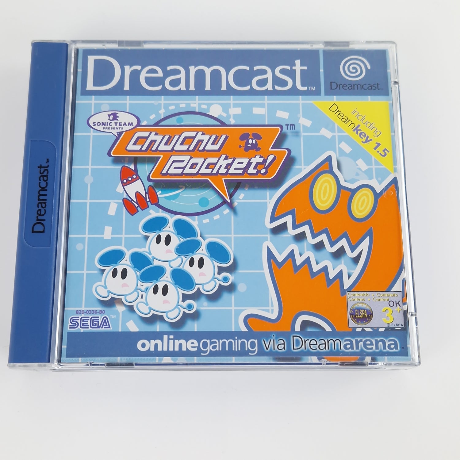 Sega Dreamcast Spiel : ChuChu Rocket! + Dreamkey 1.5 - CD Anleitung OVP | DC PAL