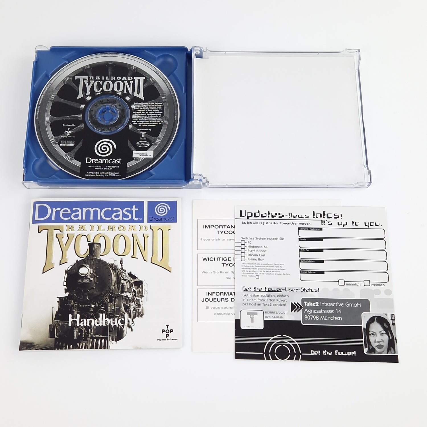 Sega Dreamcast Spiel : Railroad Tycoon II 2 - CD Anleitung OVP | DC PAL cib Game