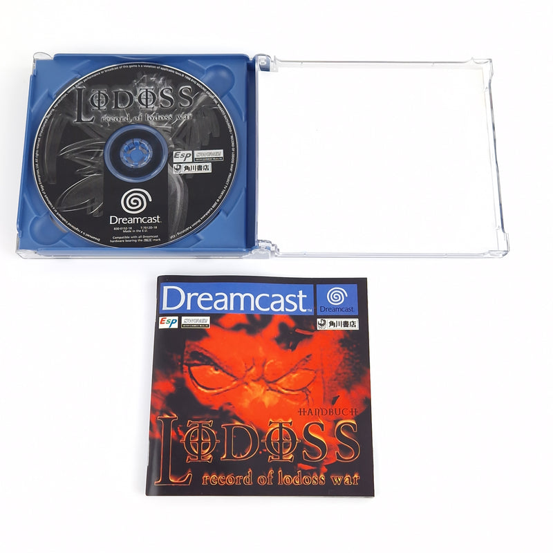 Sega Dreamcast Spiel : Record of Lodoss War - CD Anleitung OVP | PAL CIB DC