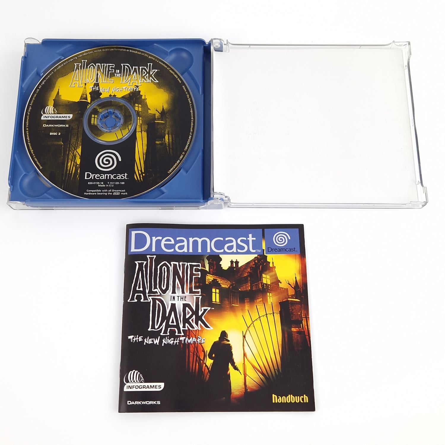 Sega Dreamcast Spiel : Alone in the Dark The new Nightmare - CD Anleitung OVP