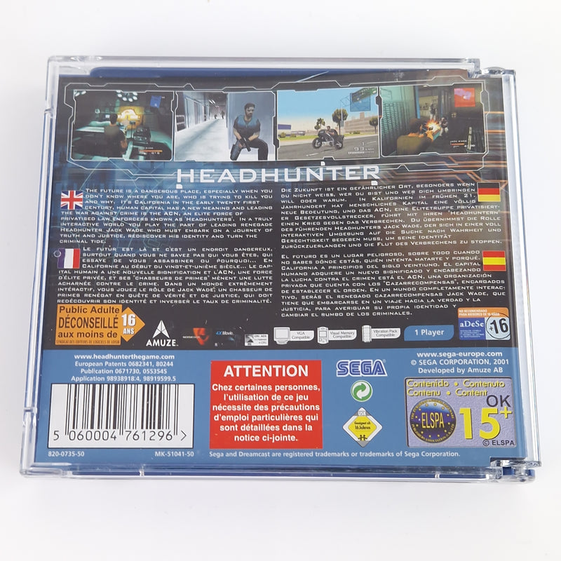 Sega Dreamcast Spiel : Headhunter - CD Anleitung OVP | PAL DC CIB Game