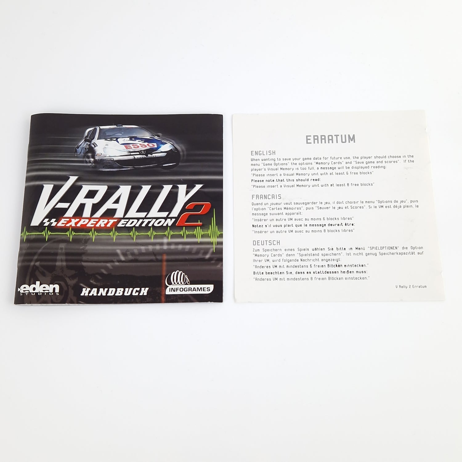 Sega Dreamcast Spiel : V-Rally 2 Expert Edition - CD Anleitung OVP | PAL DC CIB