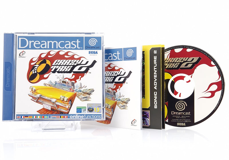 Sega Dreamcast Spiel : Crazy Taxi 2 - CD Anleitung OVP | PAL DC CIB Game