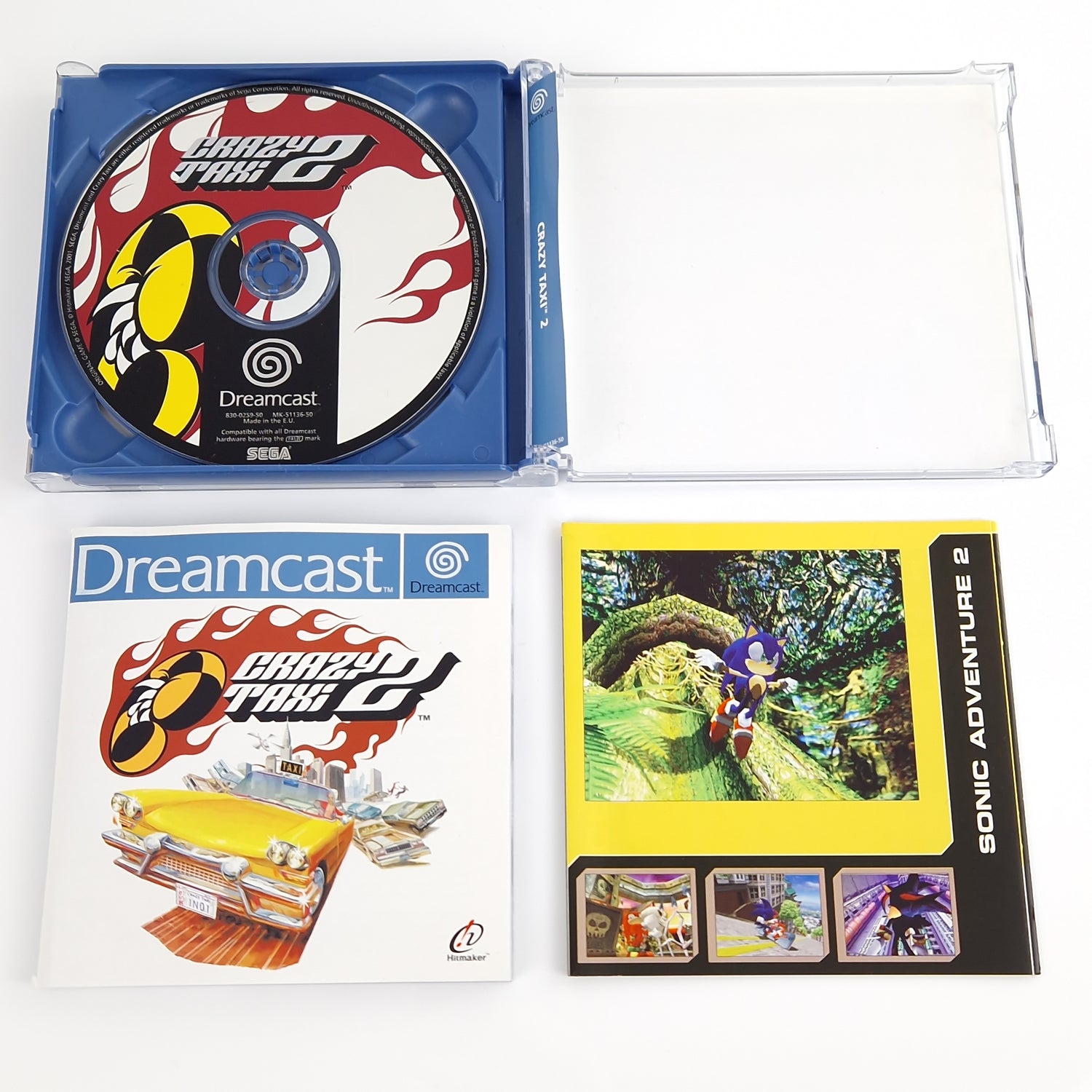 Sega Dreamcast Spiel : Crazy Taxi 2 - CD Anleitung OVP | PAL DC CIB Game