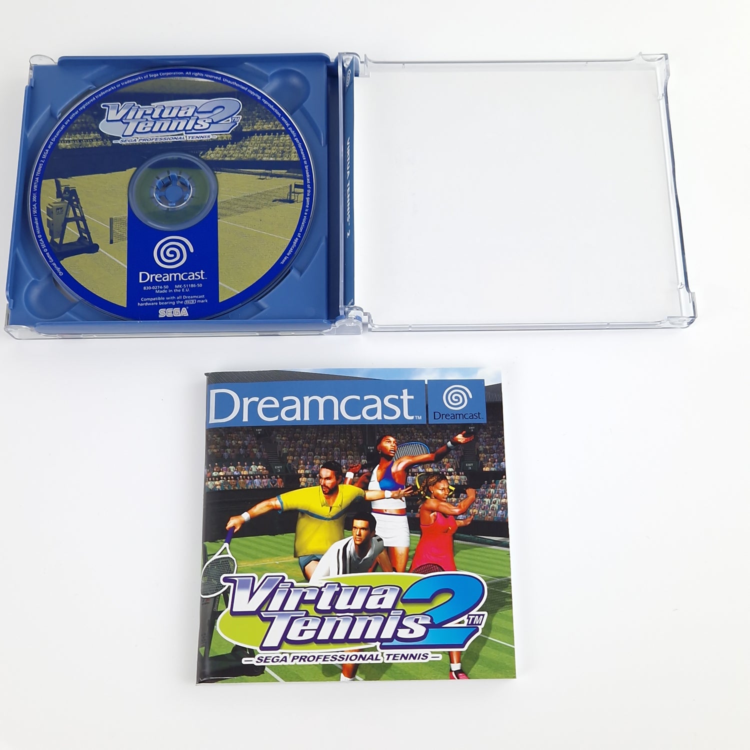 Sega Dreamcast Spiel : Virtua Tennis 2 - CD Anleitung OVP | PAL DC CIB Game