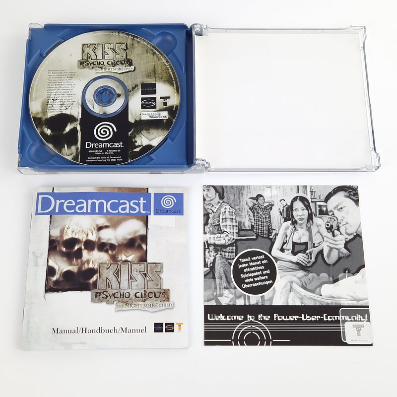 Sega Dreamcast Spiel : Kiss Psycho Circus The Nightmare Child - CD Anleitung OVP