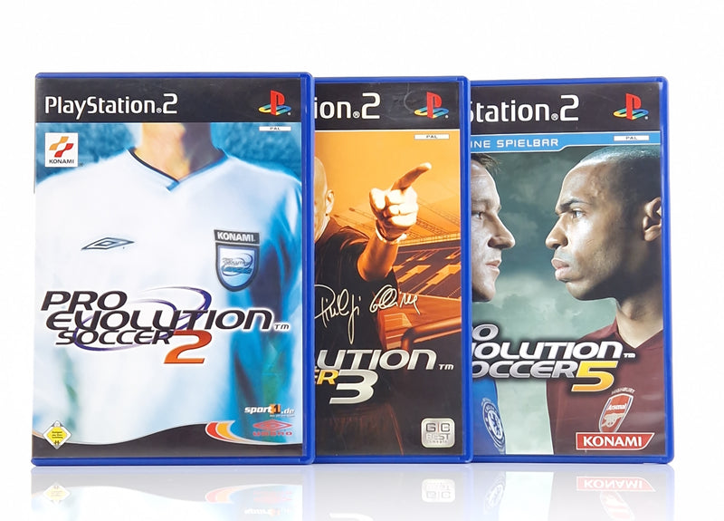 Sony Playstation 2 Spiele : Pro Evolution Soccer 3 Spiele als Bundle + Memory C