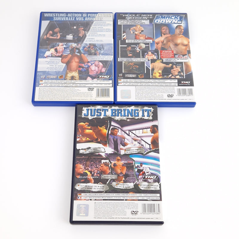 Sony Playstation 2 Spiele : Smack Down 3 Spiele als Bundle / Set - PS2 Wrestling