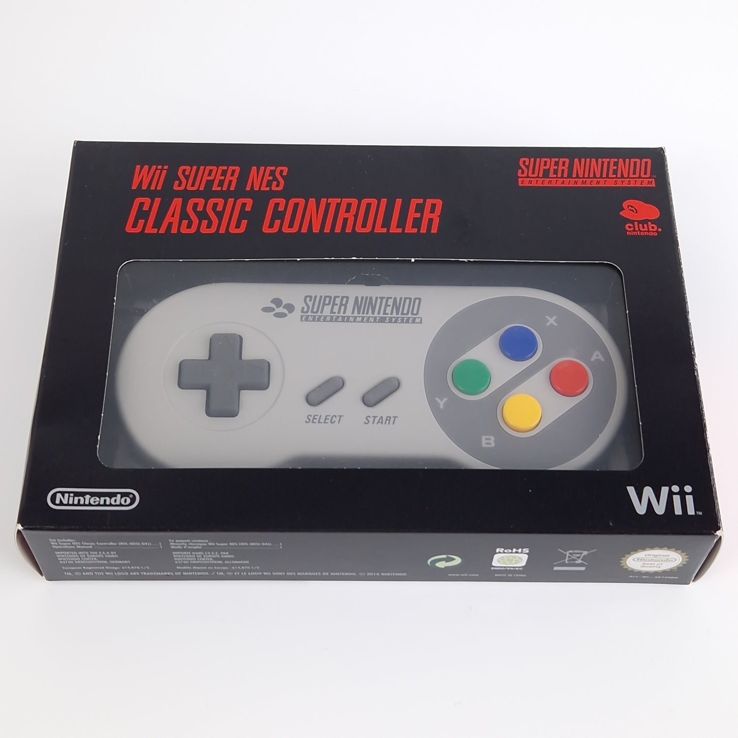 Nintendo Wii Zubehör : Wii Super NES Classic Controller - Gamepad Joypad OVP