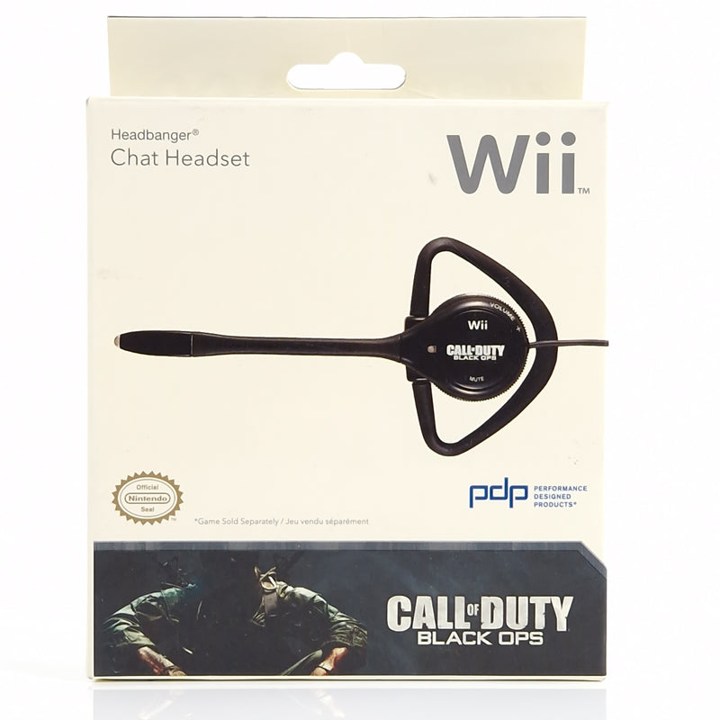 Nintendo Wii Zubehör : Call of Duty Black Ops Chat Headset Headbanger - NEU OVP