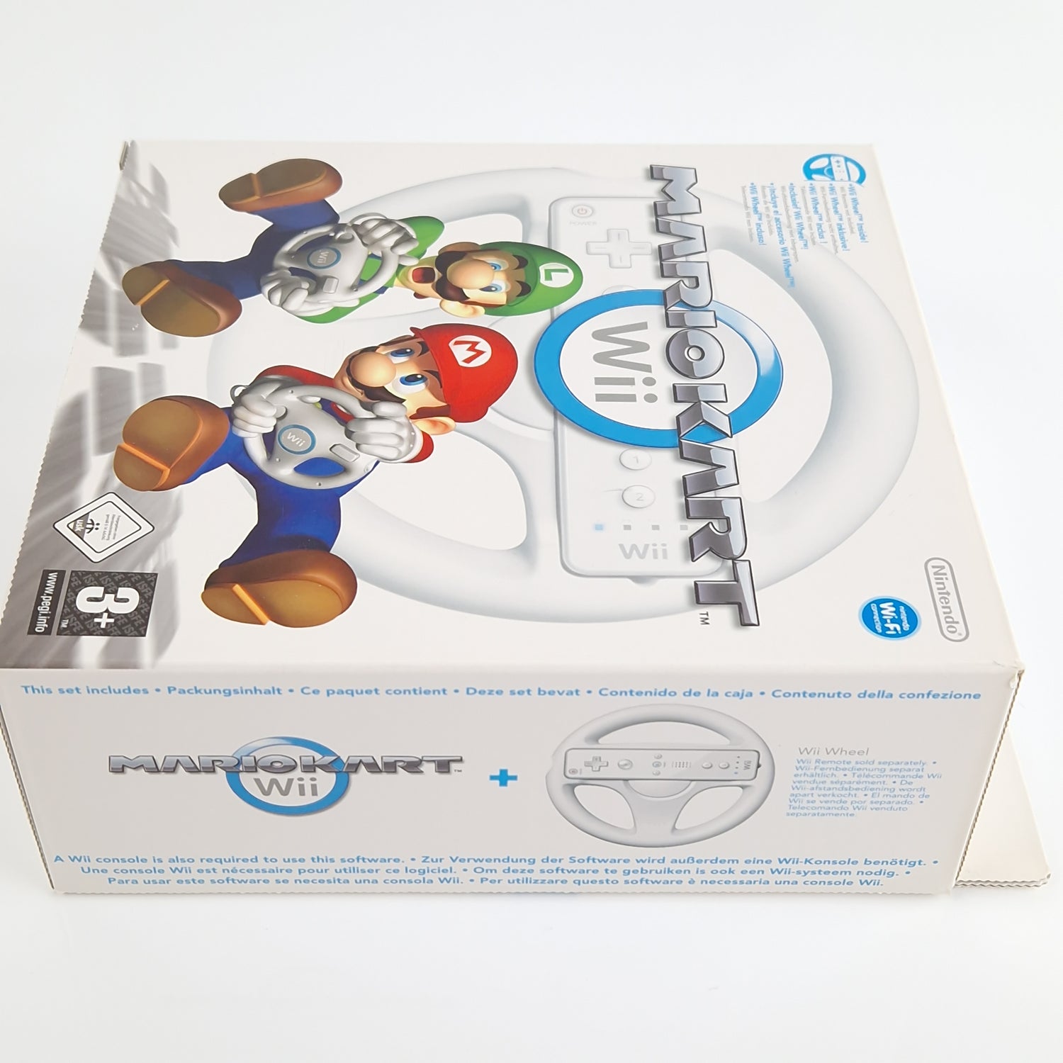 Nintendo Wii Spiel : Mario Kart Wii - große Box OVP ohne Wii wheel  kein Lenkrad