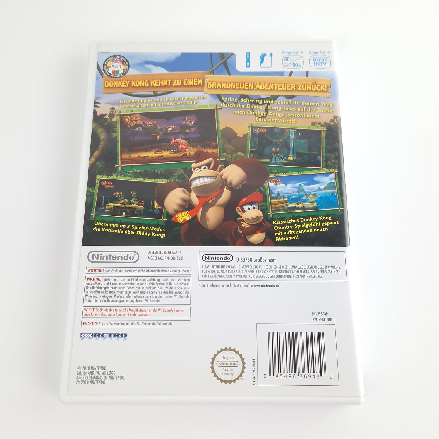 Nintendo Wii Spiel : Donkey Kong Country Returns - dt. PAL Version OVP