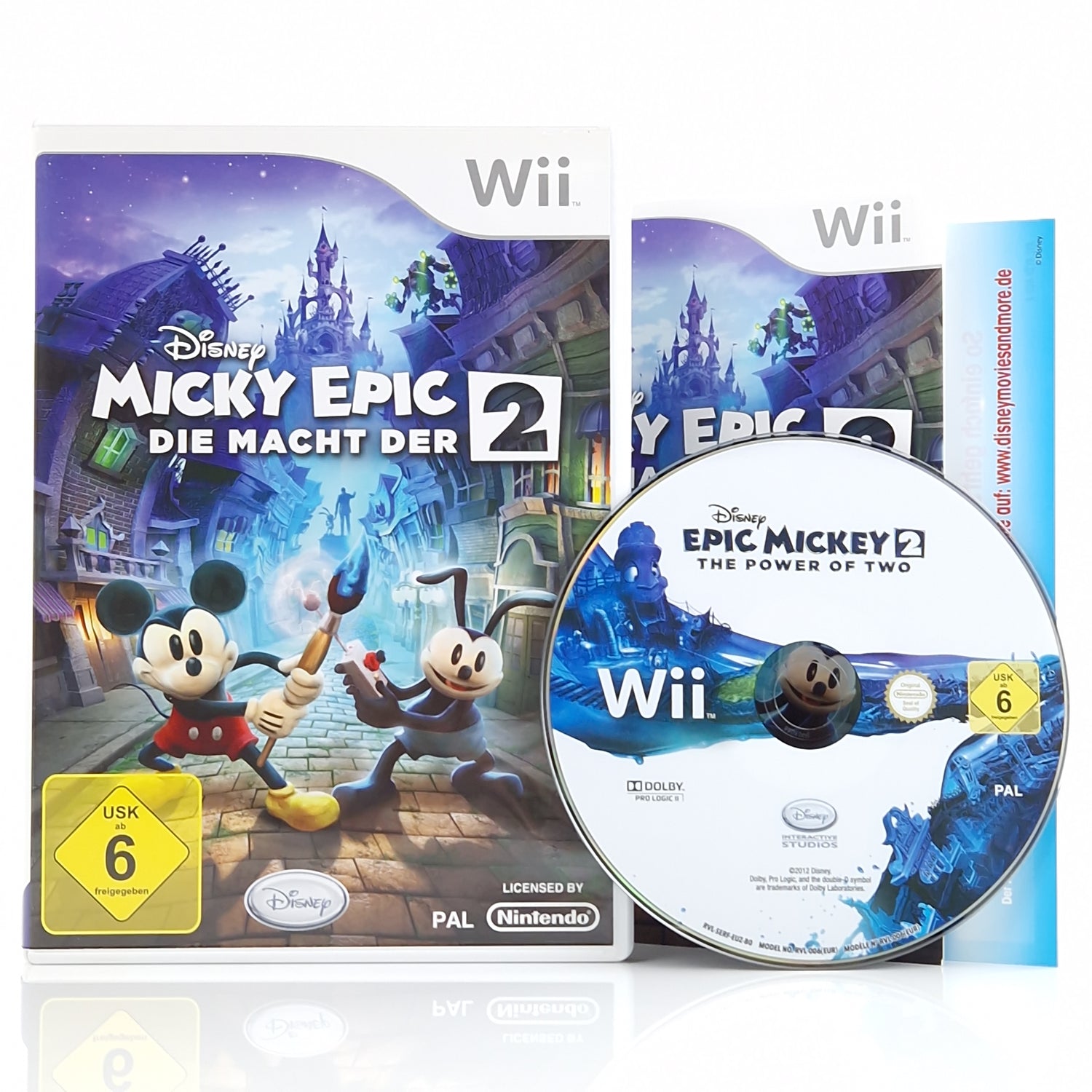 Nintendo Wii Spiele : Disney Micky Epic & Teil 2 - CD Anleitung OVP | dt. PAL