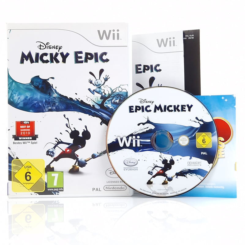 Nintendo Wii Spiele : Disney Micky Epic & Teil 2 - CD Anleitung OVP | dt. PAL