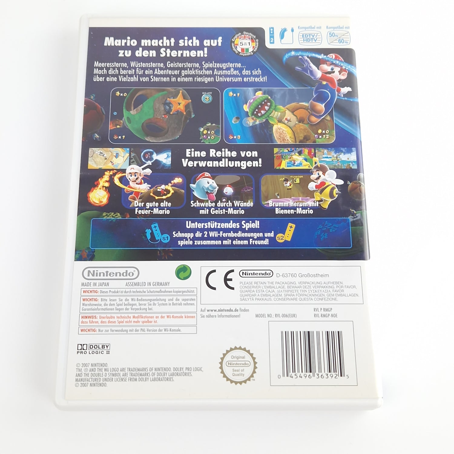 Nintendo Wii Spiel : Super Mario Galaxy - dt. OVP PAL Version