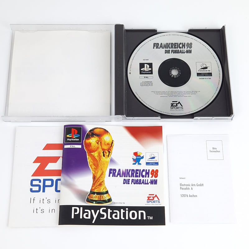 Playstation 1 Spiel : Frankreich 98 die Fußball WM - Sony PS1 PSX Psone OVP PAL