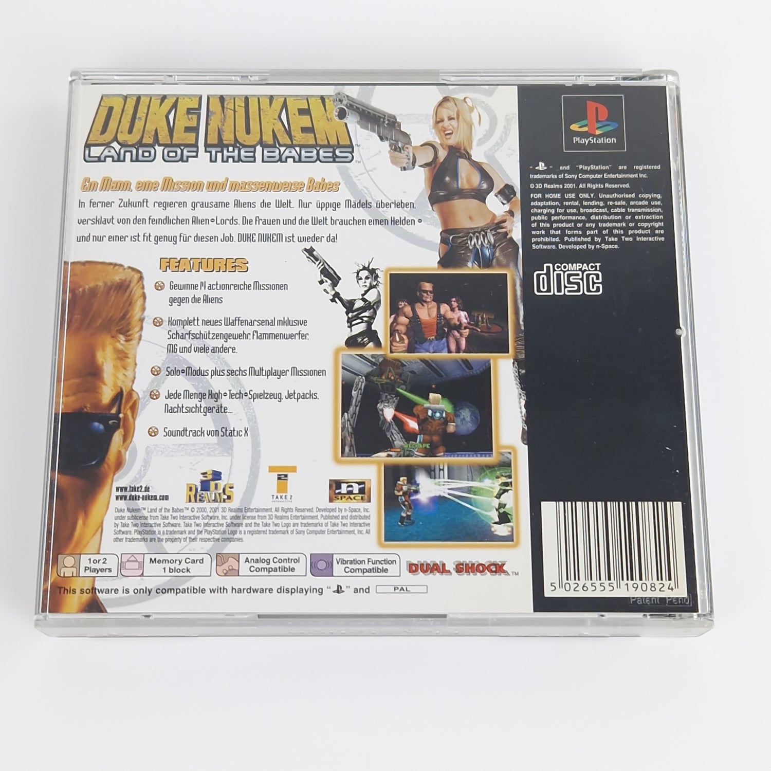 Playstation 1 Spiel : Duke Nukem Land of the Babes - Sony PS1 PSX Psone OVP PAL