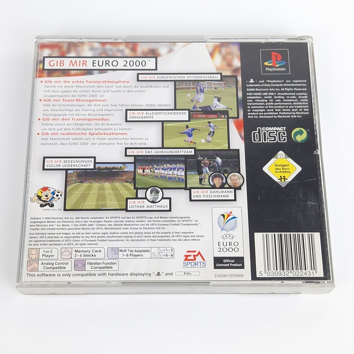 Playstation 1 Spiel : UEFA Euro 2000 - PS1 PSX PSone | Wrestling OVP PAL Fußball