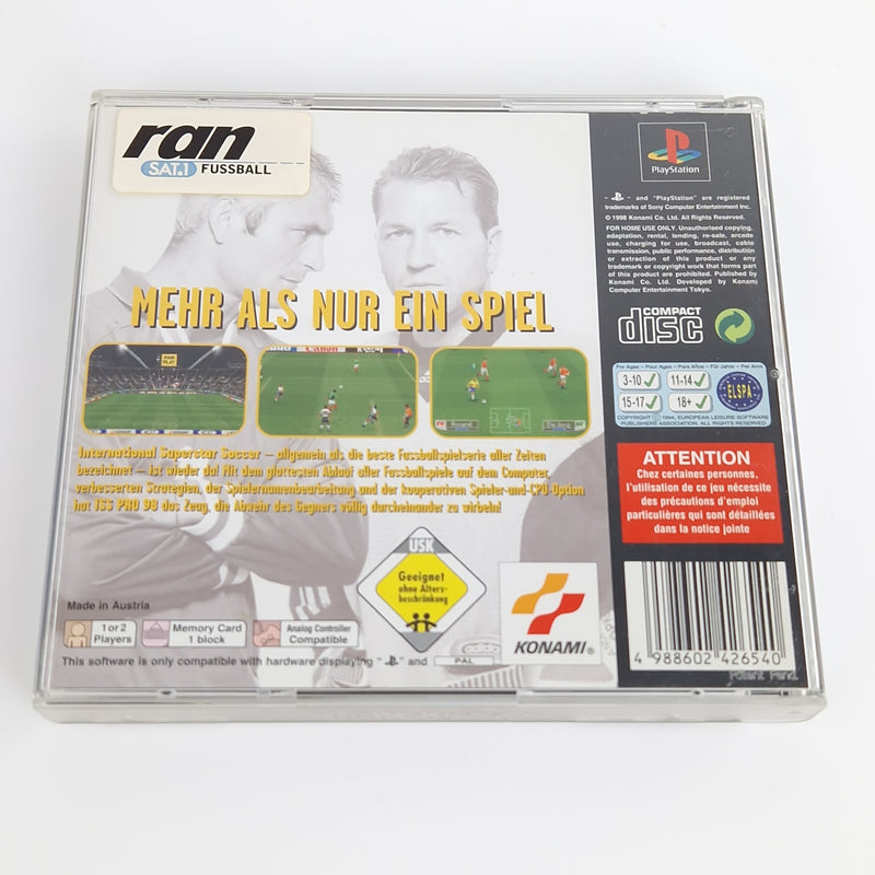 Playstation 1 Spiel : ISS Pro 98 + Metal Gear Solid DEMO - PS1 PSX | OVP PAL