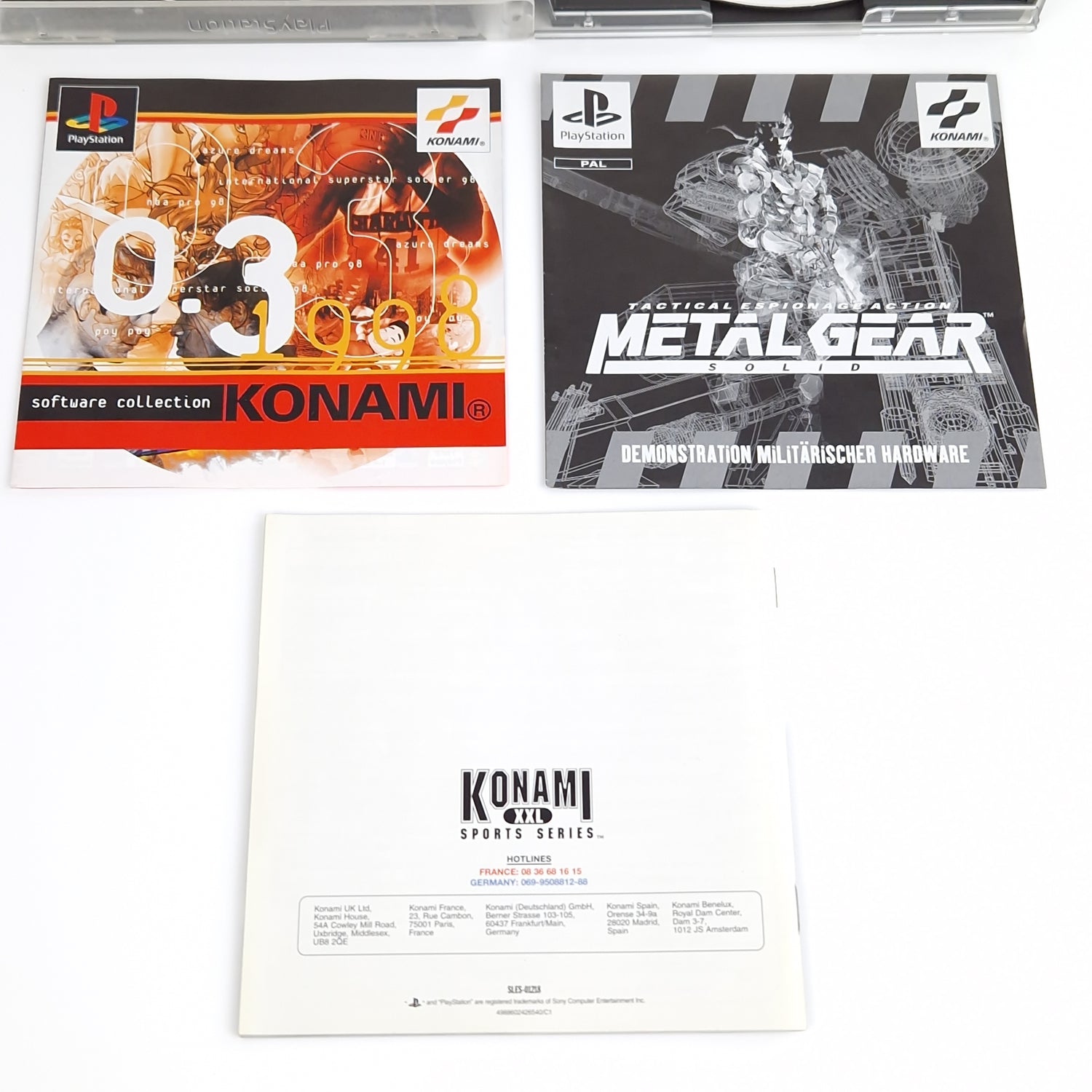 Playstation 1 Spiel : ISS Pro 98 + Metal Gear Solid DEMO - PS1 PSX | OVP PAL